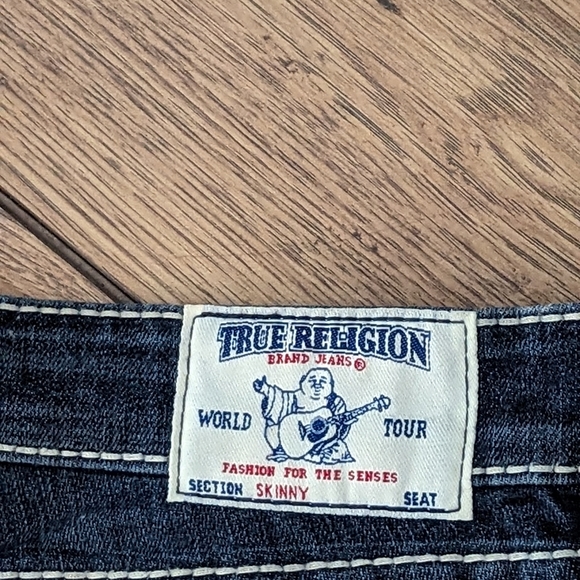 Limited Edition*True Religion Section Skinny Seat* (white stitch) - Picture 5 of 5